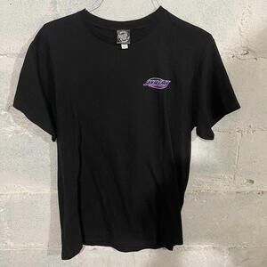 Santa Cruz Skateboards Shirt Adult Med Black Short Sleeve Skate Surf Mens